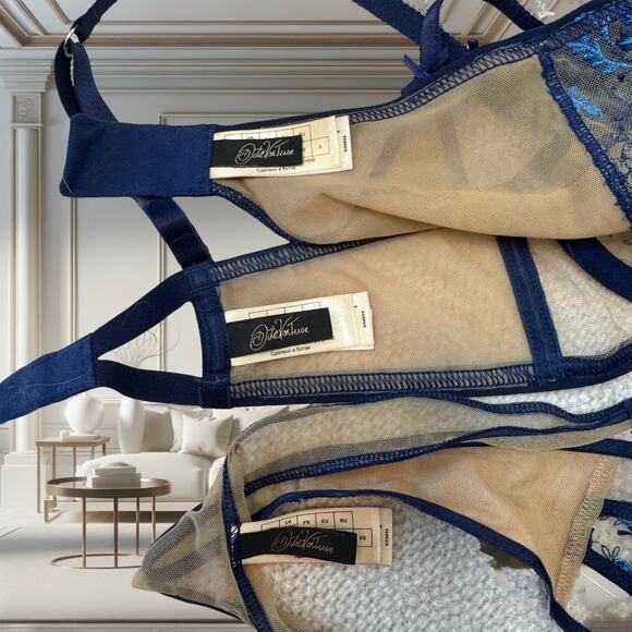 Dita Von Teese Femmoiselle 3-Piece Set | Bra 34B + G-String XS + Suspender S - Picture 7 of 8